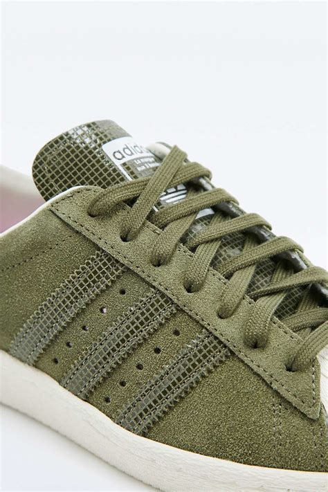 khaki Adidas trainers los angeles